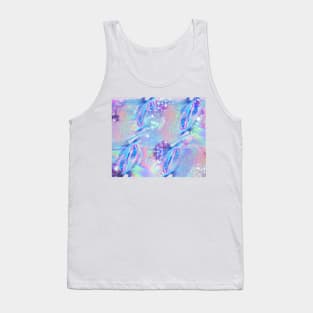 Sparkly Rainbow Holographic Pattern Tank Top